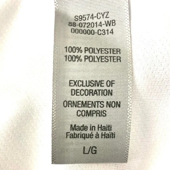 Women’s C9 by Champion White Activewear Duo Dry  Long Sleeve Top - Picture 5 of 5